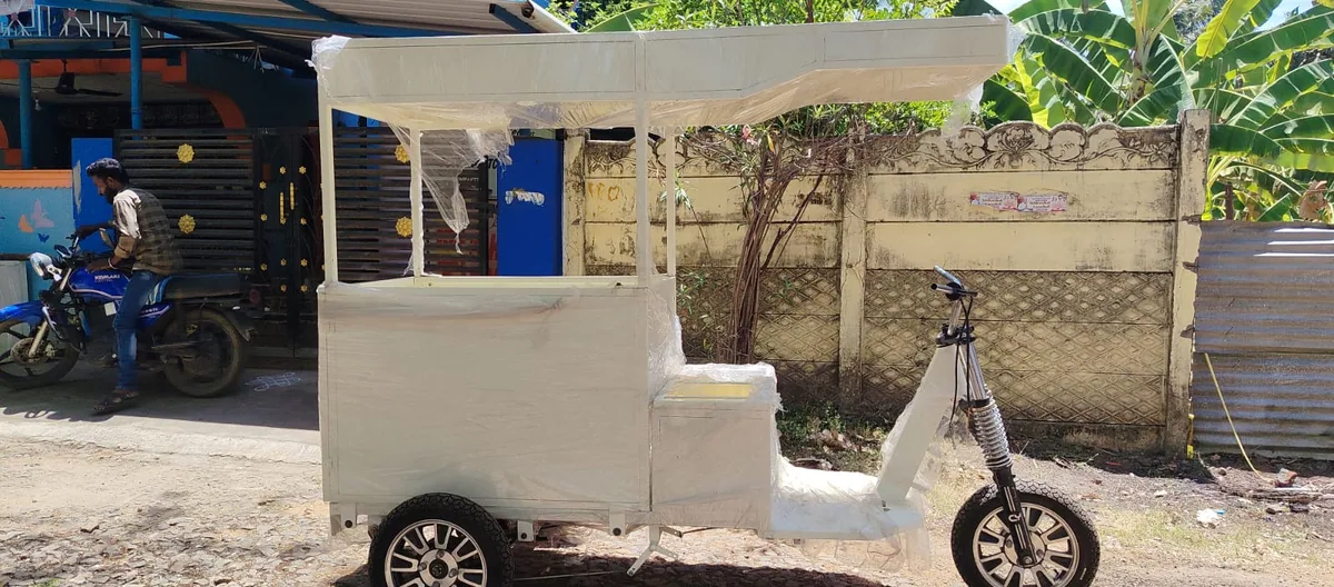 Custom vending cart build in progress