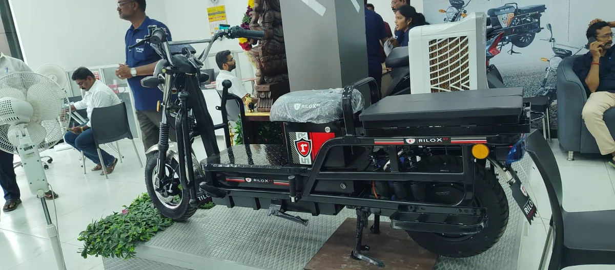Rilox cargo EV in the showroom