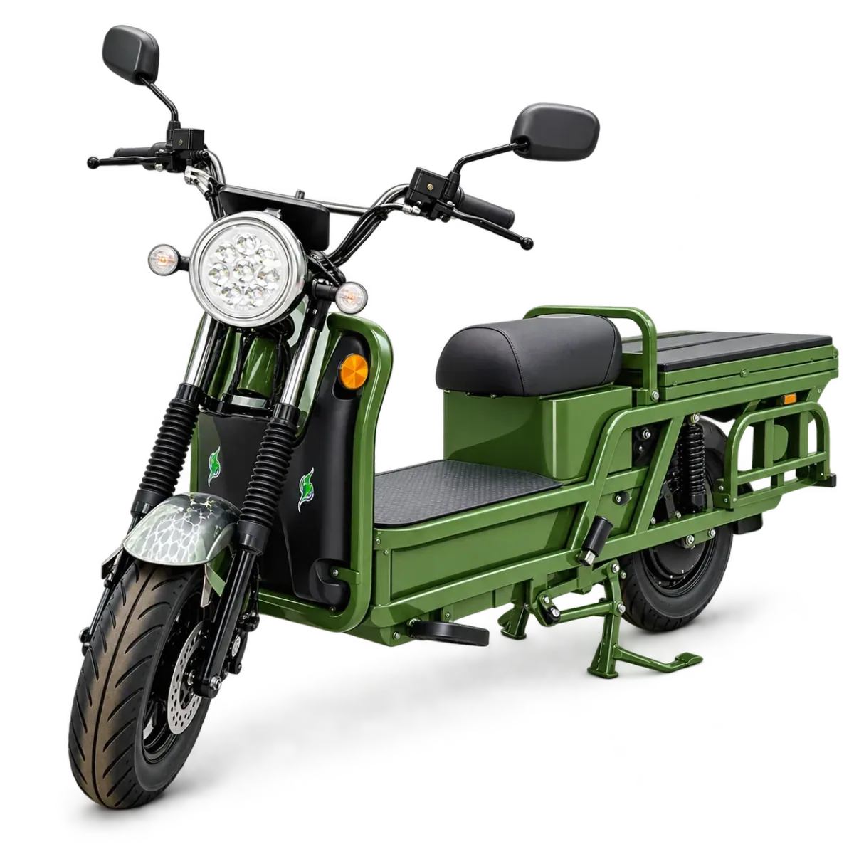 Rishi Motors green electric utility cargo scooter